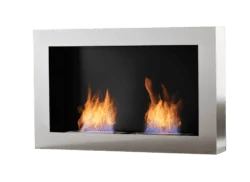 Safretti Cubico DL Stainless steel bio ethanol fireplace